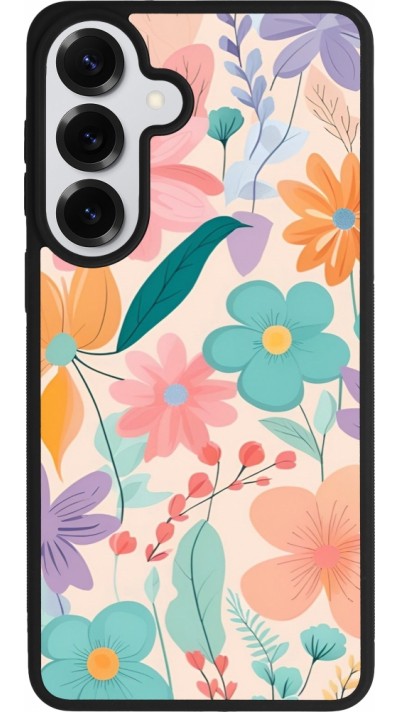 Coque Samsung Galaxy S26+ - Silicone rigide noir Easter 2024 spring flowers
