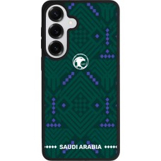 Coque Samsung Galaxy S26+ - Silicone rigide noir Maillot de football Arabie saoudite 2026 personnalisable