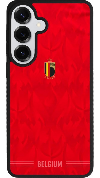 Coque Samsung Galaxy S26+ - Silicone rigide noir Maillot de football Belgique 2026 personnalisable