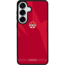 Coque Samsung Galaxy S26+ - Silicone rigide noir Maillot de football Canada 2026 personnalisable