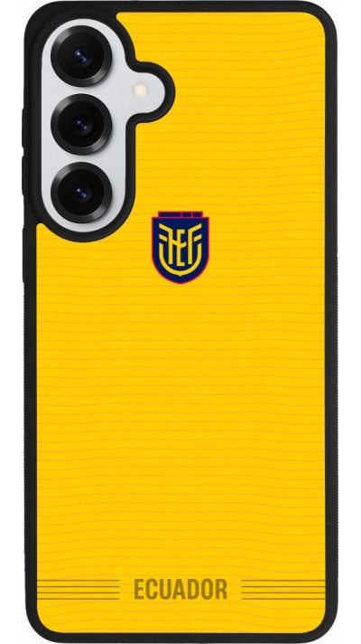 Coque Samsung Galaxy S26+ - Silicone rigide noir Maillot de football E?quateur 2026 personnalisable
