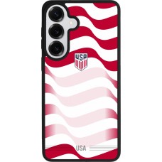 Coque Samsung Galaxy S26+ - Silicone rigide noir Maillot de football États-Unis 2026 personnalisable