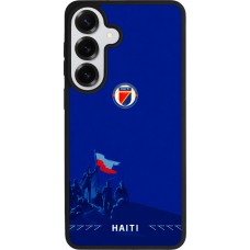Coque Samsung Galaxy S26+ - Silicone rigide noir Maillot de football Haiti 2026 personnalisable