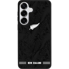 Coque Samsung Galaxy S26+ - Silicone rigide noir Maillot de football Nouvelle-Zélande 2026 personnalisable