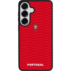 Coque Samsung Galaxy S26+ - Silicone rigide noir Maillot de football Portugal 2026 personnalisable