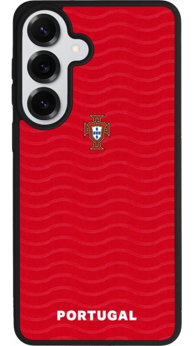 Coque Samsung Galaxy S26+ - Silicone rigide noir Maillot de football Portugal 2026 personnalisable