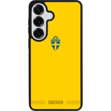 Coque Samsung Galaxy S26+ - Silicone rigide noir Maillot de football Suède 2026 personnalisable
