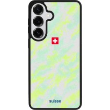 Coque Samsung Galaxy S26+ - Silicone rigide noir Maillot de football Suisse Away 2026 personnalisable