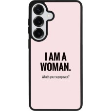 Samsung Galaxy S26+ Case Hülle - Silikon schwarz I am a woman