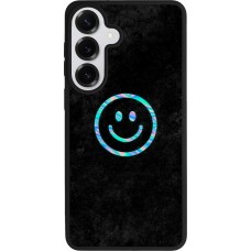 Samsung Galaxy S26+ Case Hülle - Silikon schwarz Happy smiley irisirt
