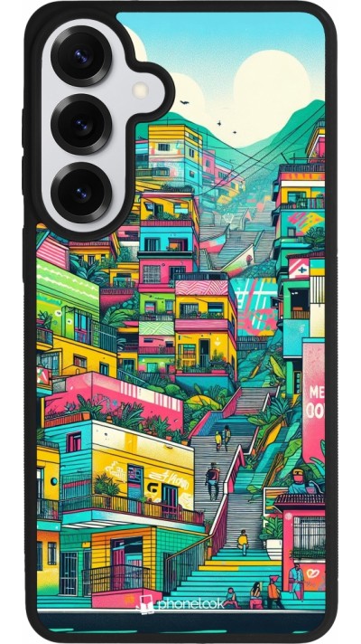 Coque Samsung Galaxy S26+ - Silicone rigide noir Medellin Comuna 13 Art