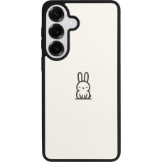 Coque Samsung Galaxy S26+ - Silicone rigide noir Minimal bunny cutie