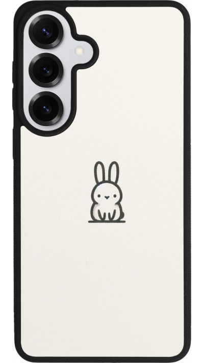 Coque Samsung Galaxy S26+ - Silicone rigide noir Minimal bunny cutie