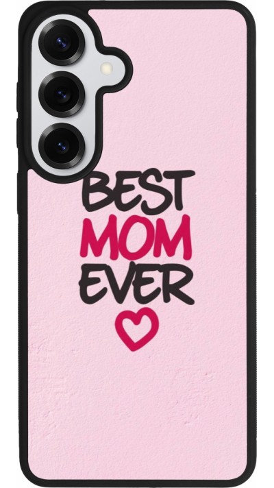 Coque Samsung Galaxy S26+ - Silicone rigide noir Mom 2023 best Mom ever pink