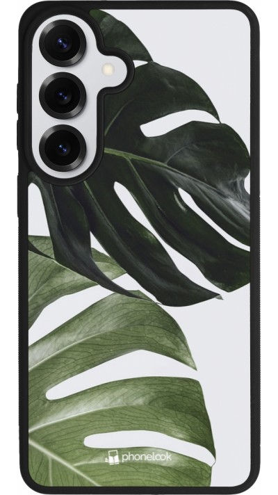 Coque Samsung Galaxy S26+ - Silicone rigide noir Monstera Plant