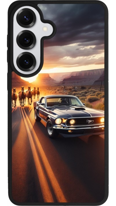 Coque Samsung Galaxy S26+ - Silicone rigide noir Mustang 69 Grand Canyon