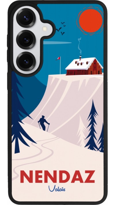 Coque Samsung Galaxy S26+ - Silicone rigide noir Nendaz Cabane Ski