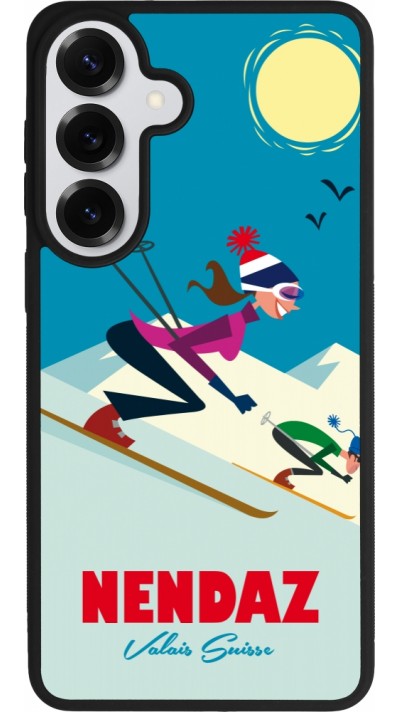 Coque Samsung Galaxy S26+ - Silicone rigide noir Nendaz Ski Downhill