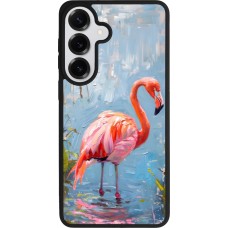 Coque Samsung Galaxy S26+ - Silicone rigide noir Paint Flamingo