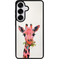 Samsung Galaxy S26+ Case Hülle - Silikon schwarz Pink Girafe Paint