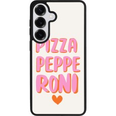 Coque Samsung Galaxy S26+ - Silicone rigide noir Pizza pepperoni 2026