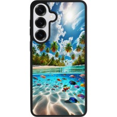 Coque Samsung Galaxy S26+ - Silicone rigide noir Plage Paradis