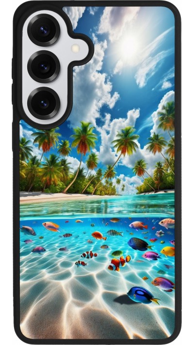 Coque Samsung Galaxy S26+ - Silicone rigide noir Plage Paradis