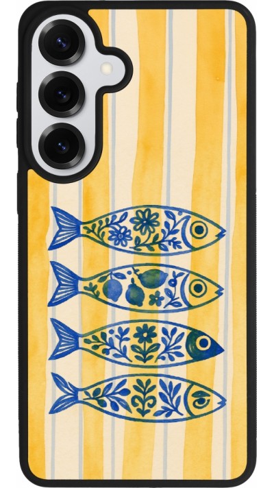 Coque Samsung Galaxy S26+ - Silicone rigide noir Portuguese fish 2026