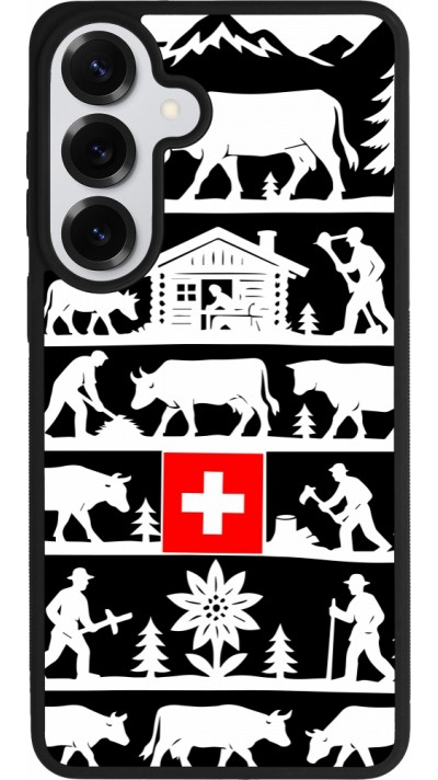 Coque Samsung Galaxy S26+ - Silicone rigide noir Poya Suisse 1 noir