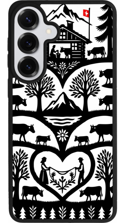 Coque Samsung Galaxy S26+ - Silicone rigide noir Poya Suisse 2