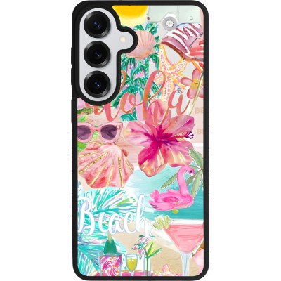 Samsung Galaxy S26+ Case Hülle - Silikon schwarz Preppy Collage Aloha
