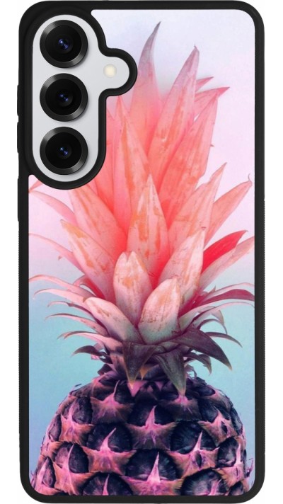 Coque Samsung Galaxy S26+ - Silicone rigide noir Purple Pink Pineapple