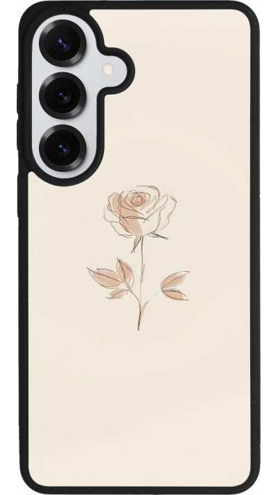 Coque Samsung Galaxy S26+ - Silicone rigide noir Sable Rose Minimaliste