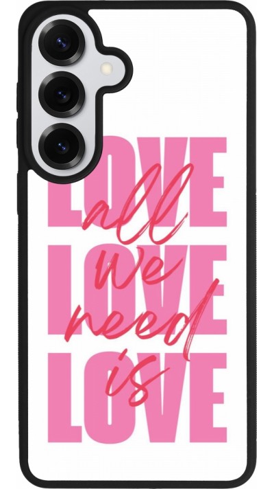 Coque Samsung Galaxy S26+ - Silicone rigide noir Saint Valentines Day 26 Love all we need is