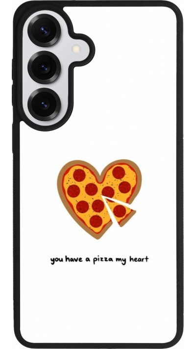 Coque Samsung Galaxy S26+ - Silicone rigide noir Saint Valentines Day 26 You have my pizza heart