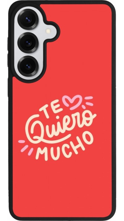 Coque Samsung Galaxy S26+ - Silicone rigide noir Saint Valentines Day 26 Te quiero mucho