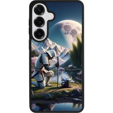 Coque Samsung Galaxy S26+ - Silicone rigide noir Samurai Katana Lune