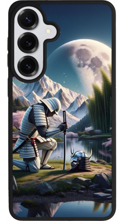 Coque Samsung Galaxy S26+ - Silicone rigide noir Samurai Katana Lune