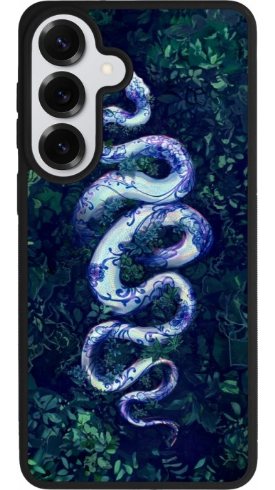 Coque Samsung Galaxy S26+ - Silicone rigide noir Serpent Blue Anaconda