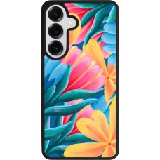 Samsung Galaxy S26+ Case Hülle - Silikon schwarz Spring 23 colorful flowers