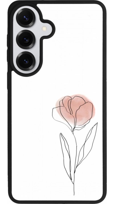 Coque Samsung Galaxy S26+ - Silicone rigide noir Spring 23 minimalist flower