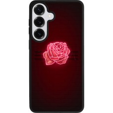 Coque Samsung Galaxy S26+ - Silicone rigide noir Spring 23 neon rose