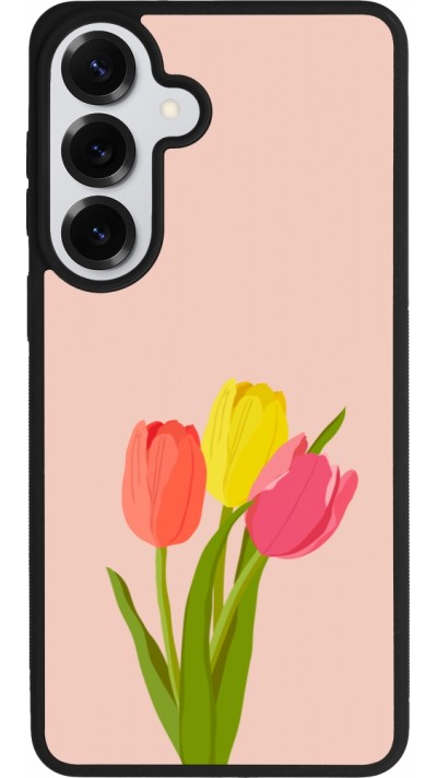 Coque Samsung Galaxy S26+ - Silicone rigide noir Spring 23 tulip trio