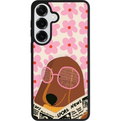 Samsung Galaxy S26+ Case Hülle - Silikon schwarz Dog with newspaper 2026