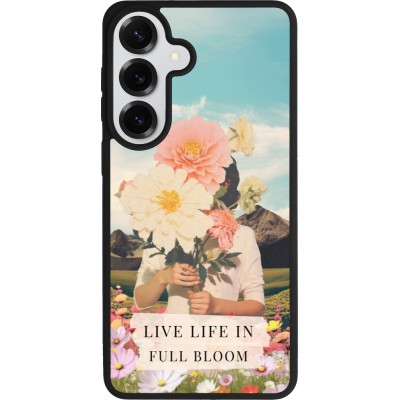 Coque Samsung Galaxy S26+ - Silicone rigide noir Live life in full moon Spring 2026