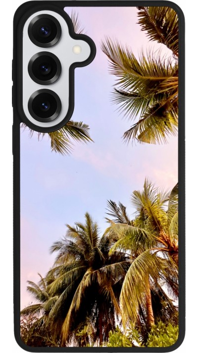 Coque Samsung Galaxy S26+ - Silicone rigide noir Summer 2023 palm tree vibe
