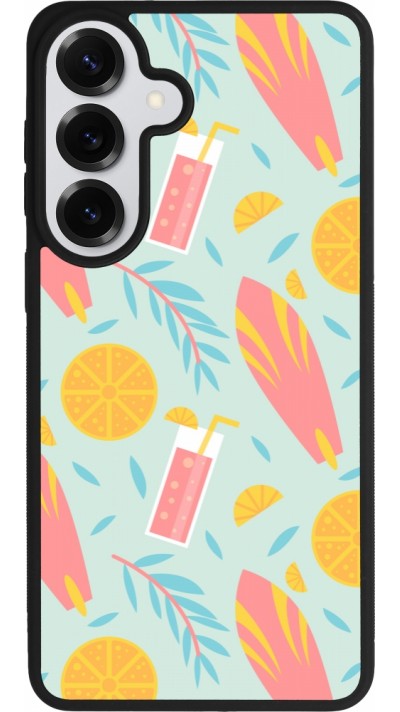 Coque Samsung Galaxy S26+ - Silicone rigide noir Summer 2025 Pattern citron