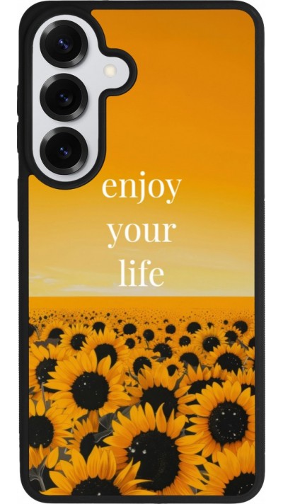 Coque Samsung Galaxy S26+ - Silicone rigide noir Summer 2026 Enjoy your life