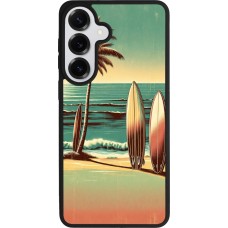 Coque Samsung Galaxy S26+ - Silicone rigide noir Surf Paradise