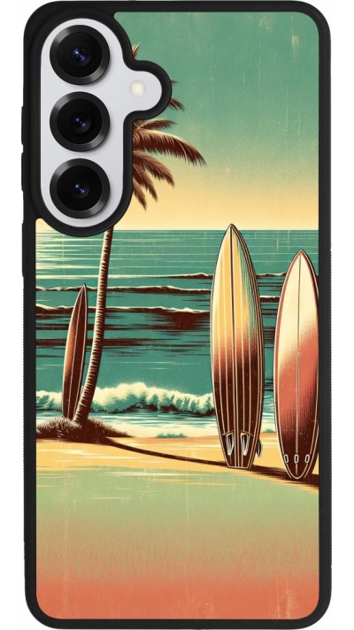 Coque Samsung Galaxy S26+ - Silicone rigide noir Surf Paradise